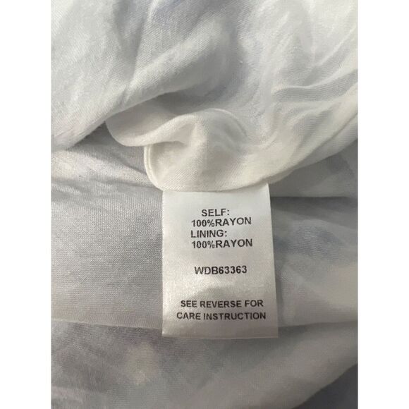 Nordstrom Lost + Wander Pick Me Blue White Floral Tiered Smocked Midi Dress S - Picture 12 of 12